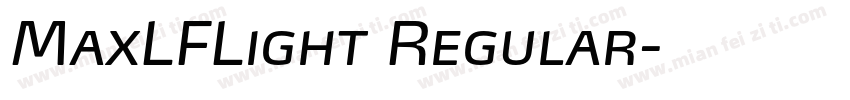 MaxLFLight Regular字体转换